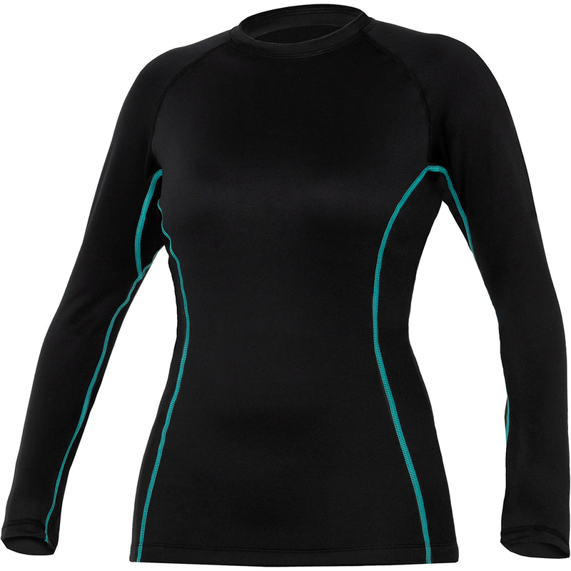 Ultrawarmth Base Layer Top - Vrouw - Black/Aqua