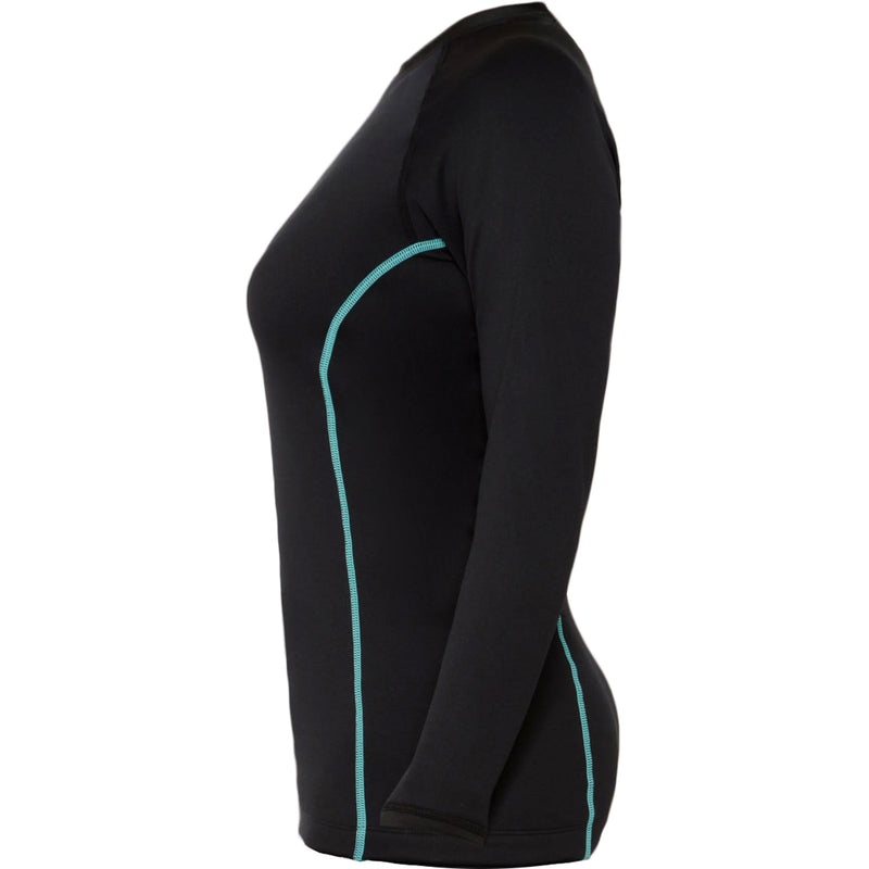 Ultrawarmth Base Layer Top - Vrouw - Black/Aqua