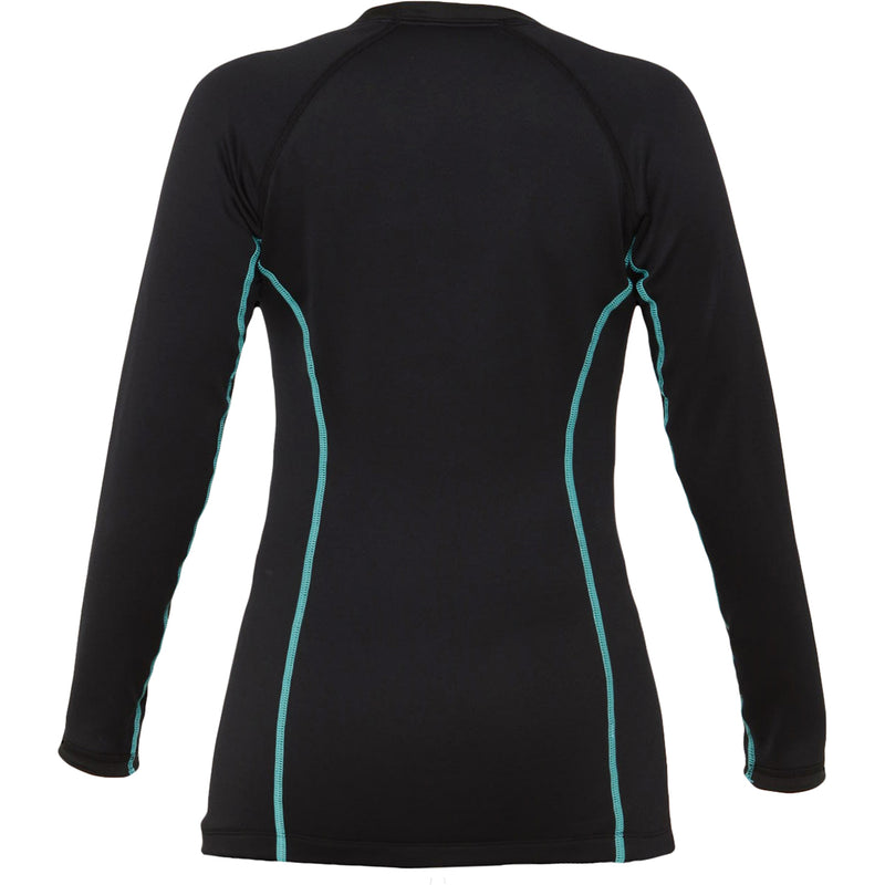 Ultrawarmth Base Layer Top - Vrouw - Black/Aqua