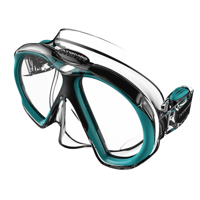 SubFrame - Duikbril - Medium Fit - Transparant/Turquoise