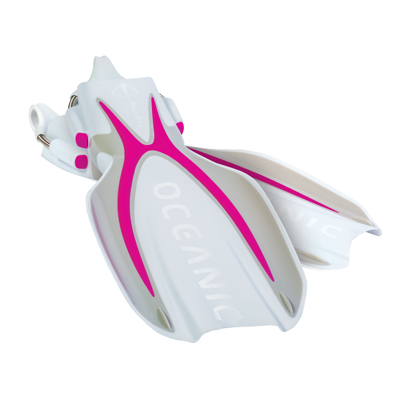 Manta Ray - Buitenwatervinnen - Wit/Roze