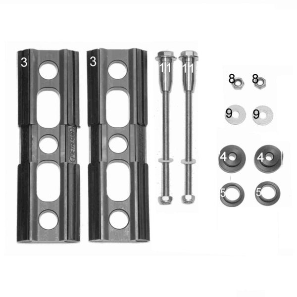 Twinningplates / Threaded Ends / Nuts (set 1)