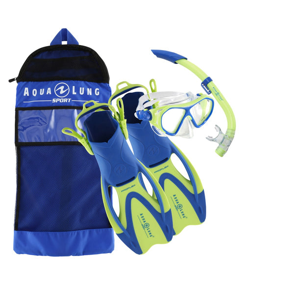 Urchin Set - Snorkelset - Kinderen - Groen/Blauw