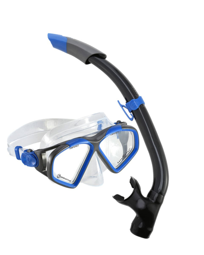 Hawkeye Combo - Snorkelset - Volwassenen - Blauw/Grijs