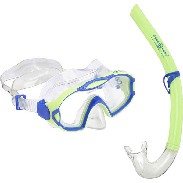 Meerkat Combo - Snorkelset - Kinderen - Groen/Blauw