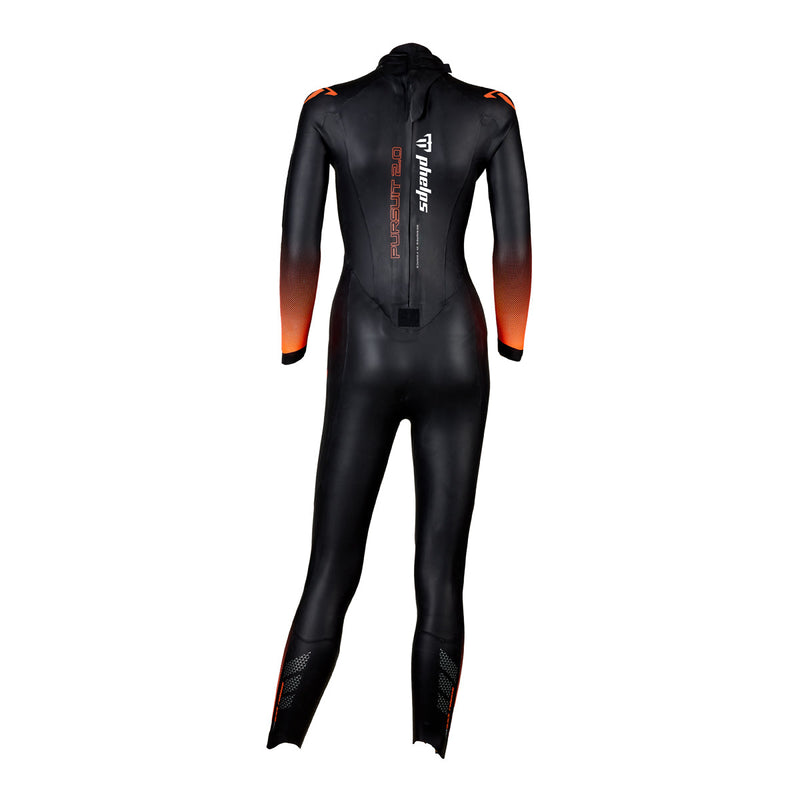 Pursuit 2.0 - Triathlon Wetsuit - Dames - Zwart/Oranje