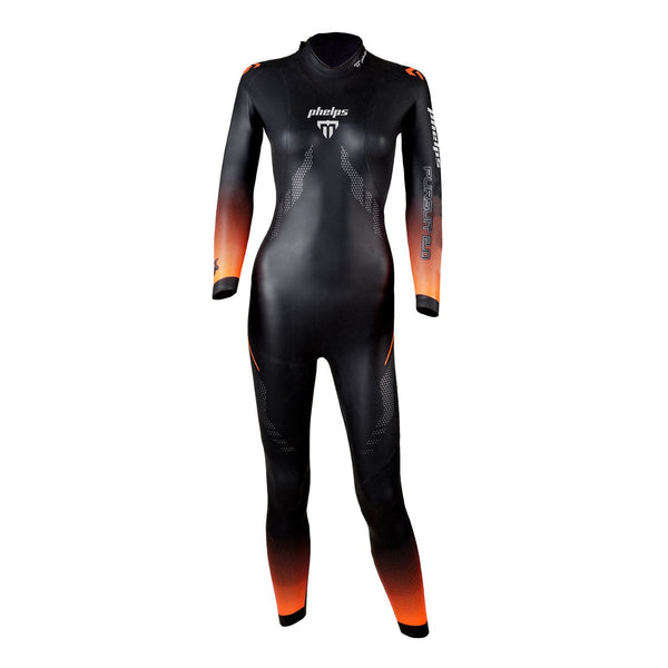 Pursuit 2.0 - Triathlon Wetsuit - Dames - Zwart/Oranje