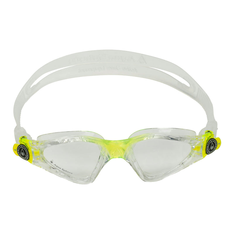 Kayenne Junior - Zwembril - Kinderen - Clear Lens - Transparant/Lime