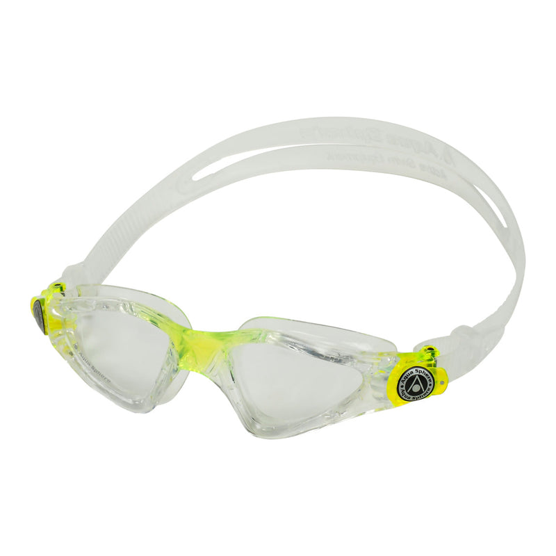 Kayenne Junior - Zwembril - Kinderen - Clear Lens - Transparant/Lime