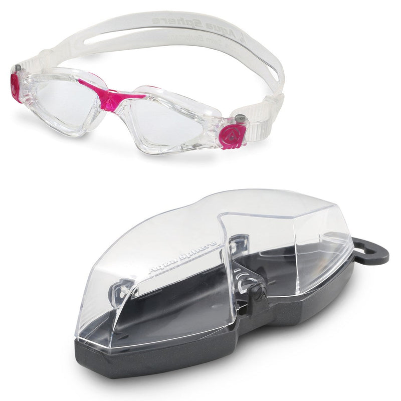 Kayenne Small - Zwembril - Volwassenen - Clear Lens - Transparant/Roze