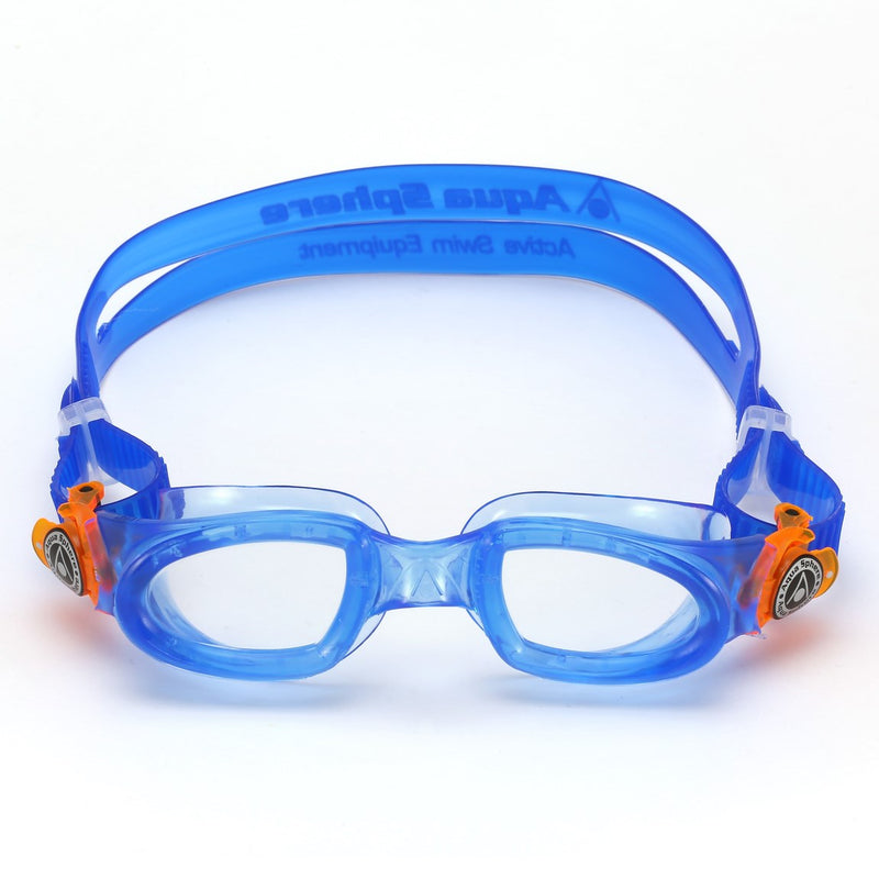 Moby Kid - Zwembril - Kinderen - Clear Lens - Blauw/Oranje