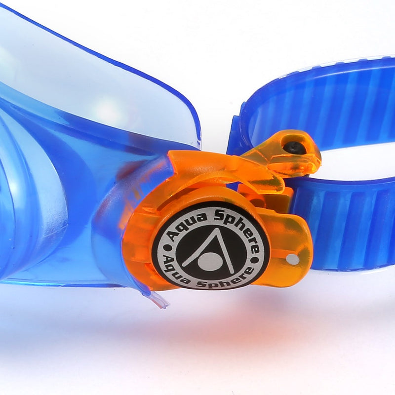 Moby Kid - Zwembril - Kinderen - Clear Lens - Blauw/Oranje