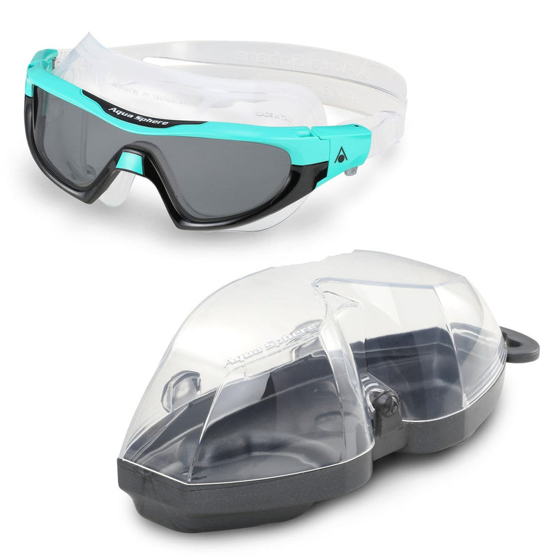 Vista Pro – Schwimmbrille – Erwachsene – dunkle Gläser – Grün/Schwarz