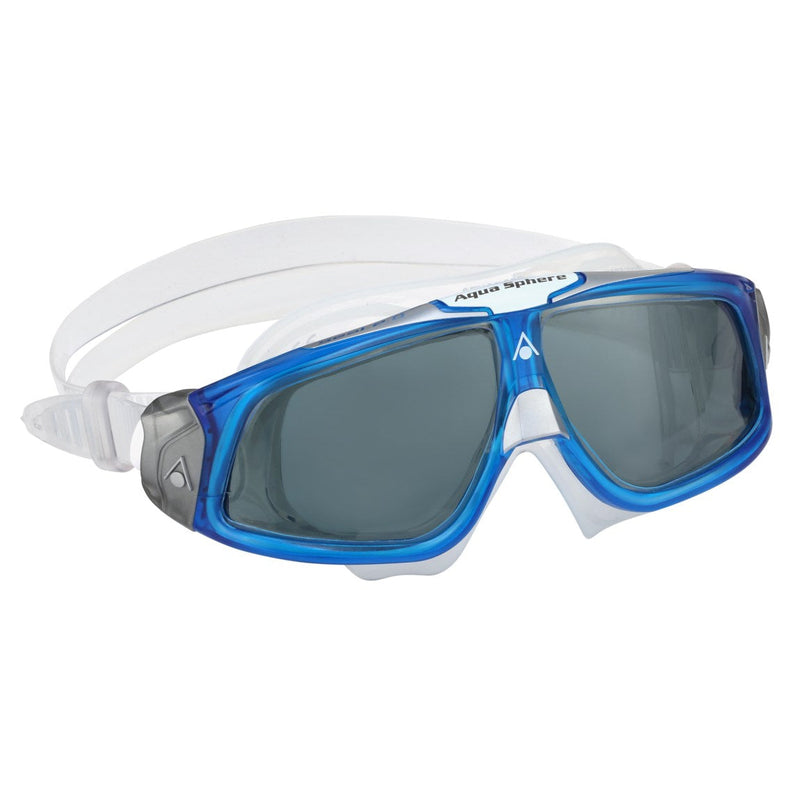 Seal 2.0 - Schwimmbrille - Erwachsene - Dunkle Linse - Blau/Weiß