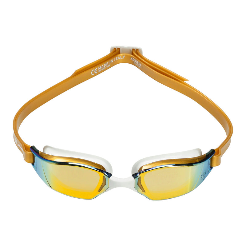 Xceed - Zwembril - Volwassenen - Gold Titanium Mirrored Lens - Goud/Wit