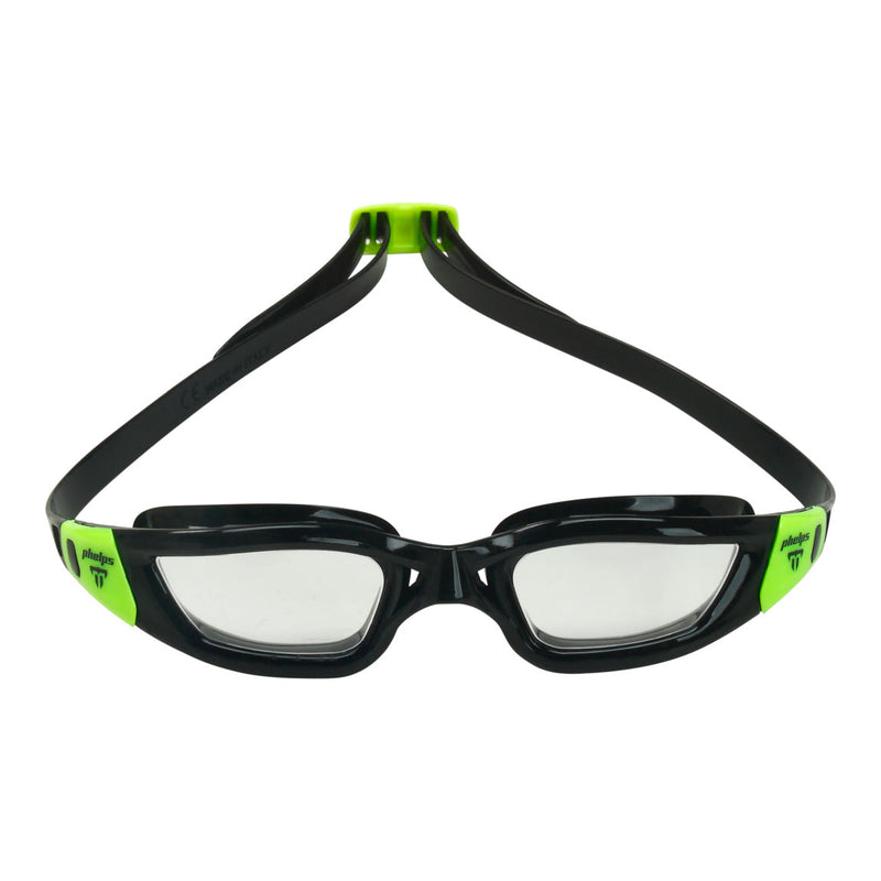 Tiburon - Zwembril - Volwassenen - Clear Lens - Zwart/Lime