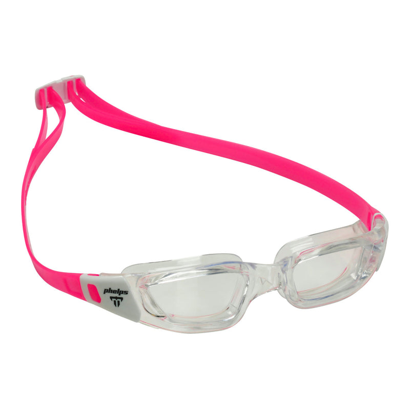 Tiburon Junior - Schwimmbrille - Kinder - Klare Linse - Transparent/Weiß