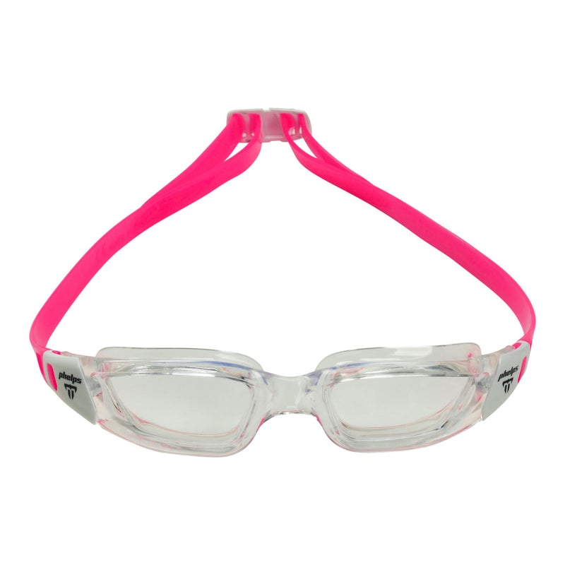 Tiburon Junior - Schwimmbrille - Kinder - Klare Linse - Transparent/Weiß