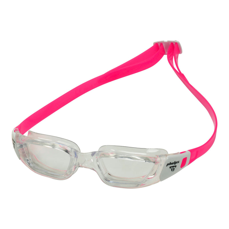 Tiburon Junior - Schwimmbrille - Kinder - Klare Linse - Transparent/Weiß