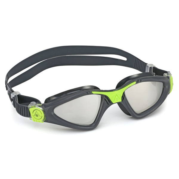 Kayenne - Zwembril - Volwassenen - Mirrored Lens - Grijs/Lime