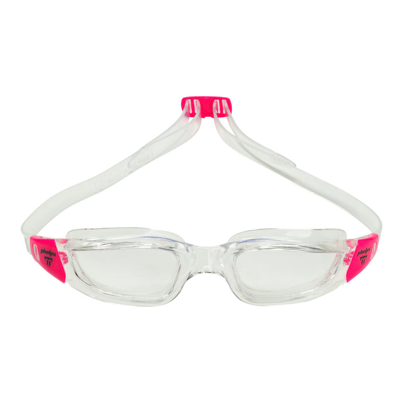 Tiburon Small - Zwembril - Volwassenen - Clear Lens - Transparant/Roze