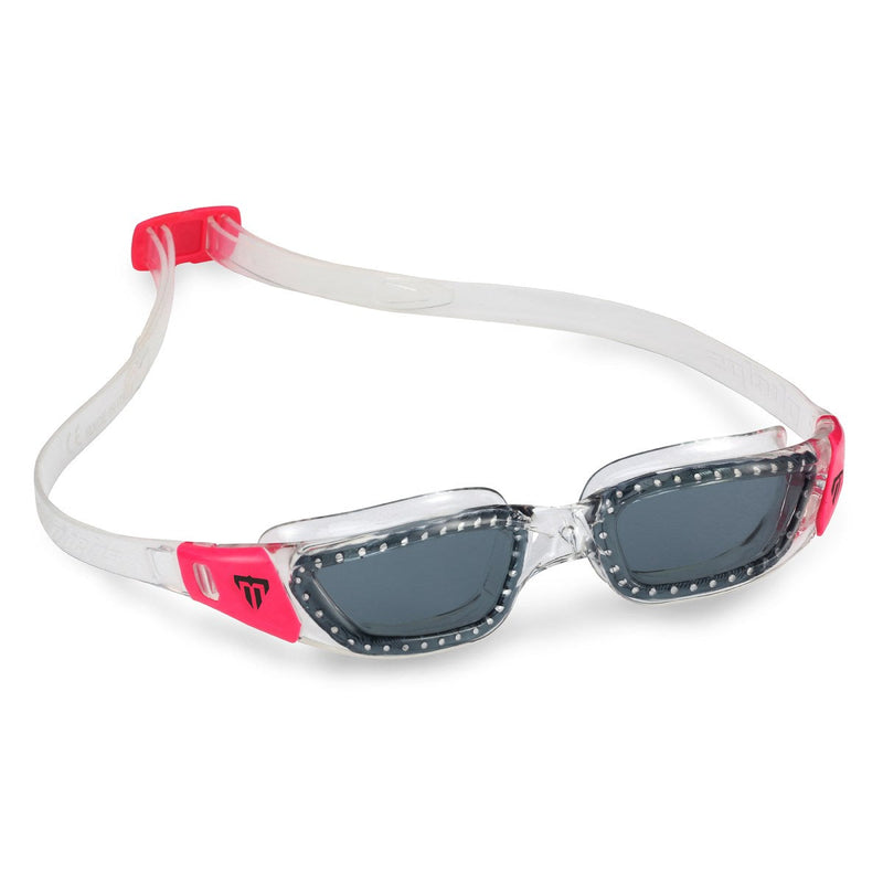 Tiburon Small - Schwimmbrille - Erwachsene - Dunkle Linse - Transparent/Rosa