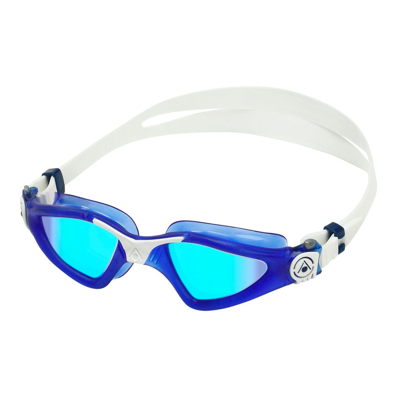 Kayenne - Zwembril - Volwassenen - Blue Titanium Mirrored Lens - Blauw/Wit