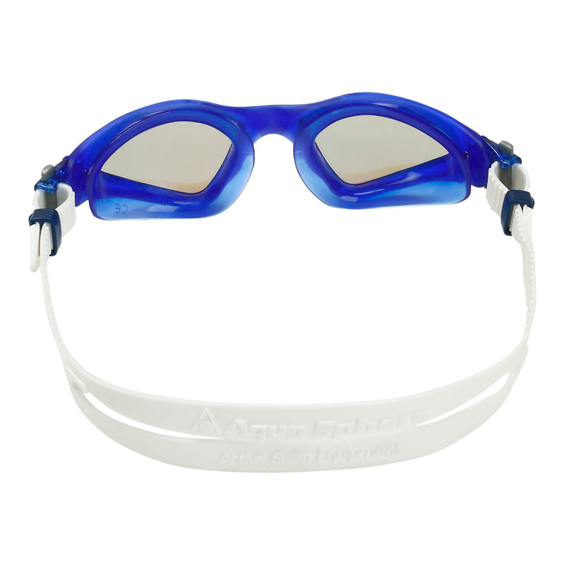 Kayenne - Zwembril - Volwassenen - Blue Titanium Mirrored Lens - Blauw/Wit