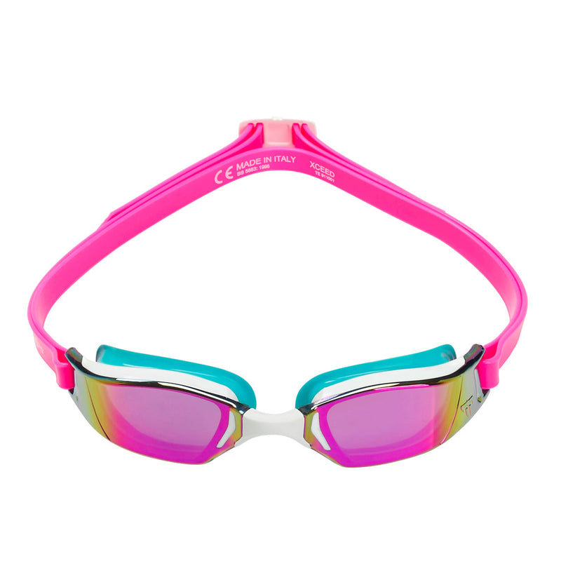 Xceed - Zwembril - Volwassenen - Pink Titanium Mirrored Lens - Roze/Turquoise