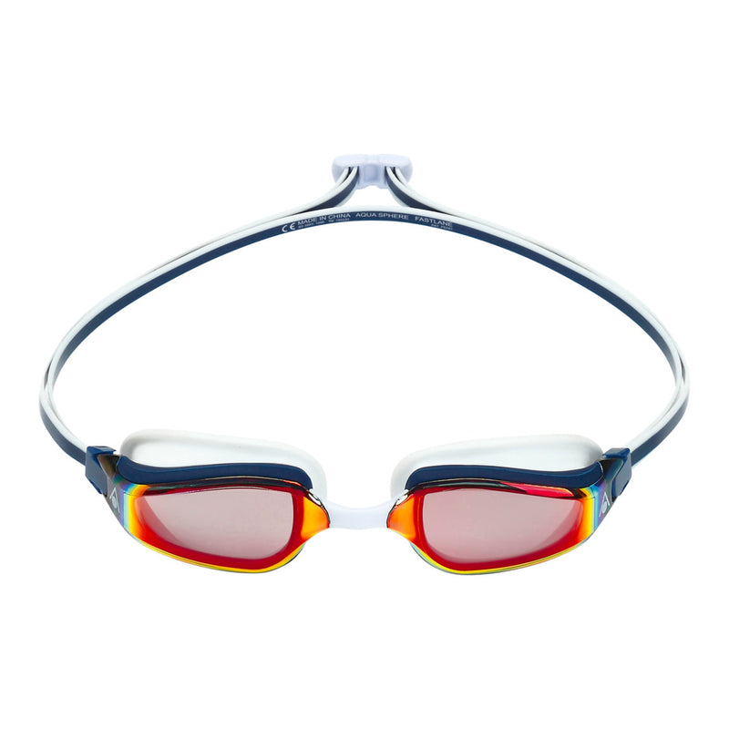 Fastlane - Zwembril - Volwassenen - Red Titanium Mirrored Lens - Blauw/Rood