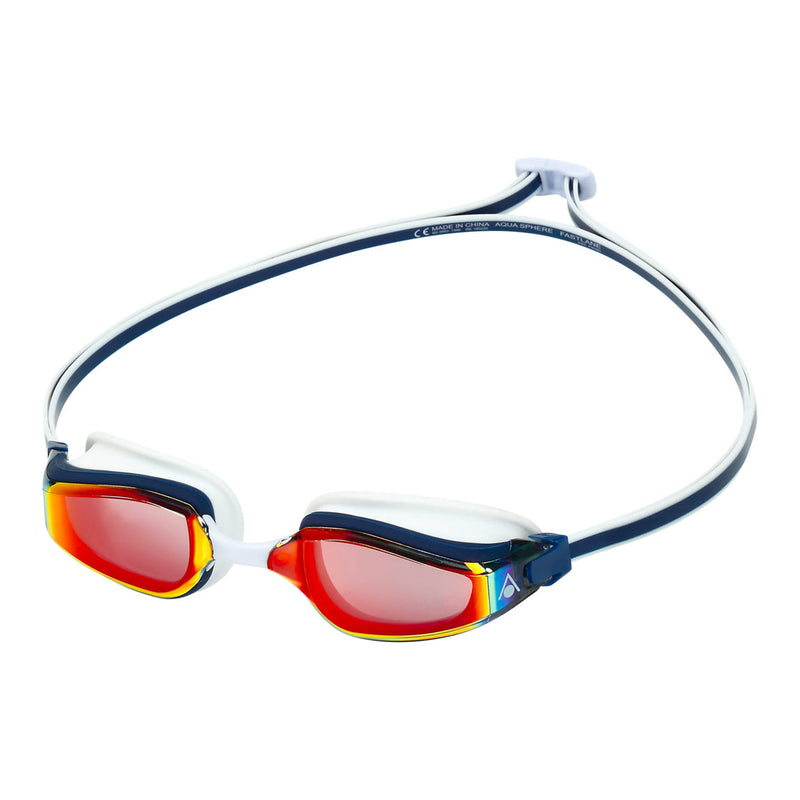 Fastlane - Zwembril - Volwassenen - Red Titanium Mirrored Lens - Blauw/Rood