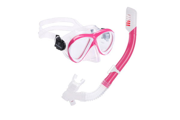 Waikiki Combo - Snorkelset - Kinderen - Roze/Wit