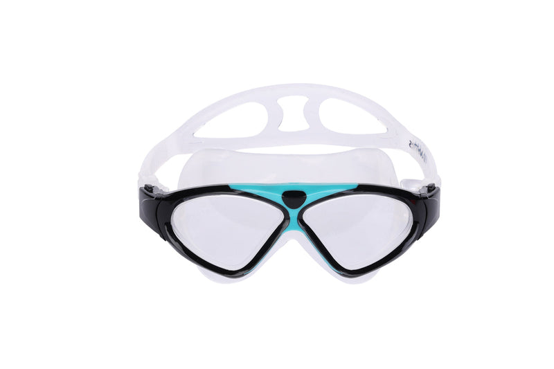 Tetra - Zwembril - Volwassenen - Clear Lens - Zwart/Turquoise