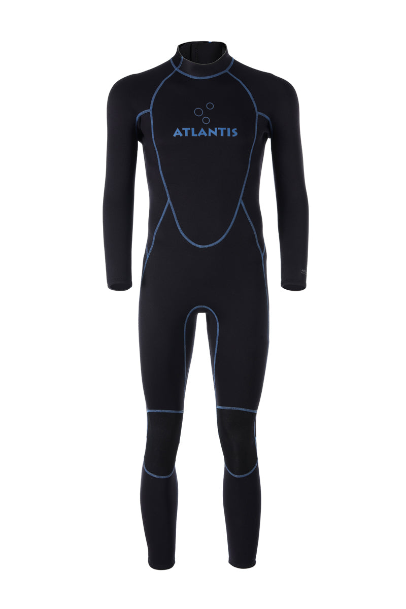 3/2mm Adventure Full  - Wetsuit - Heren - Zwart/Blauw