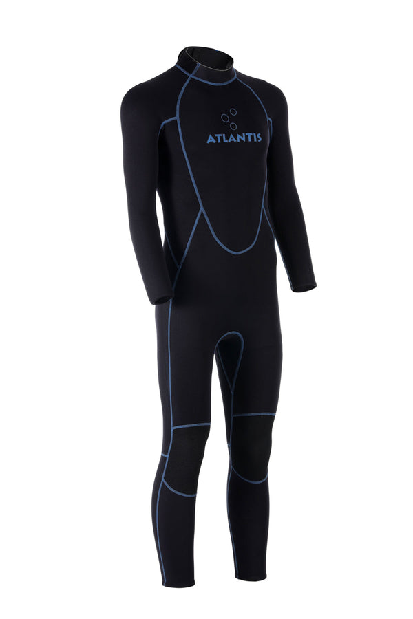 3/2mm Adventure Full  - Wetsuit - Heren - Zwart/Blauw