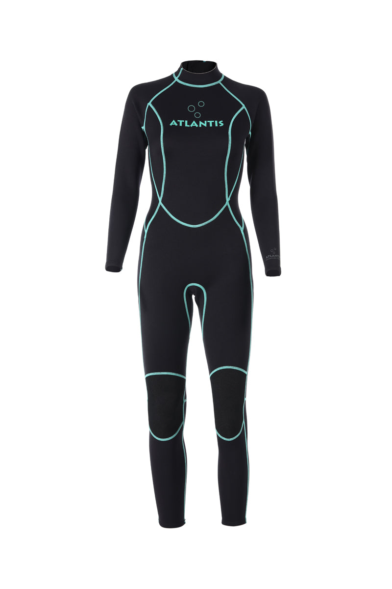 3/2mm Adventure Full  - Wetsuit - Dames - Zwart/Turquoise