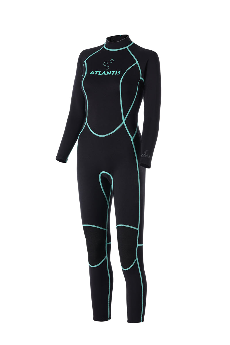 3/2mm Adventure Full  - Wetsuit - Dames - Zwart/Turquoise