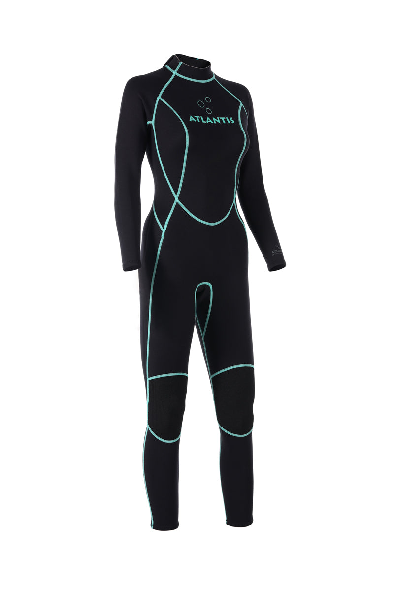 3/2mm Adventure Full  - Wetsuit - Dames - Zwart/Turquoise