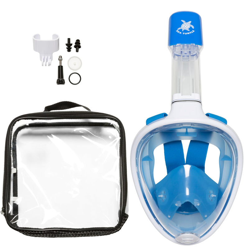 Sea Turtle - Snorkelmasker - Volwassenen - Wit/Blauw