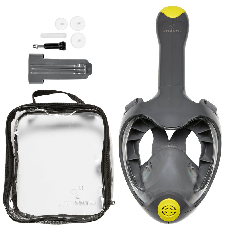 Atlantis Triton - Snorkelmasker - Volwassenen - Grijs/Lime