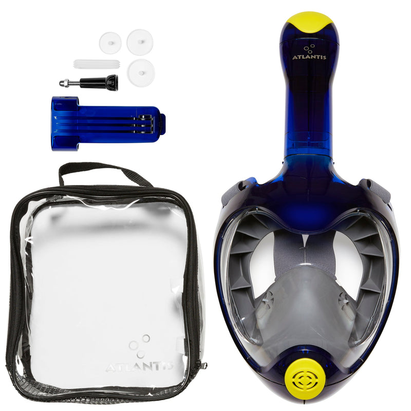 Atlantis Triton - Snorkelmasker - Volwassenen - Blauw/Lime