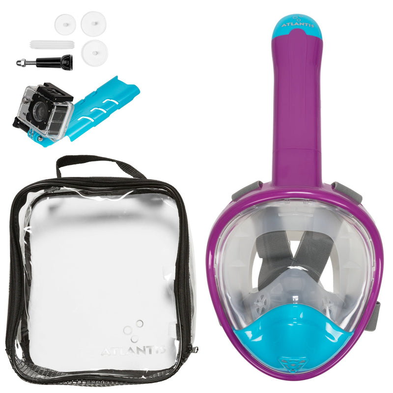 Atlantis 3.0 - Snorkelmasker - Kinderen - Paars/Blauw