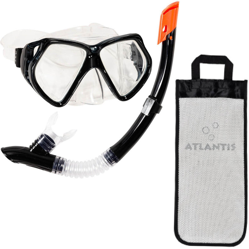 Andros Combo - Snorkelset - Volwassenen - Zwart