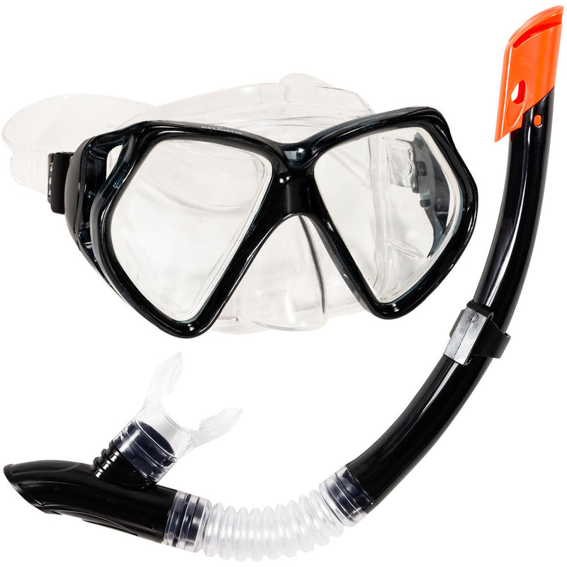 Andros Combo - Snorkelset - Volwassenen - Zwart