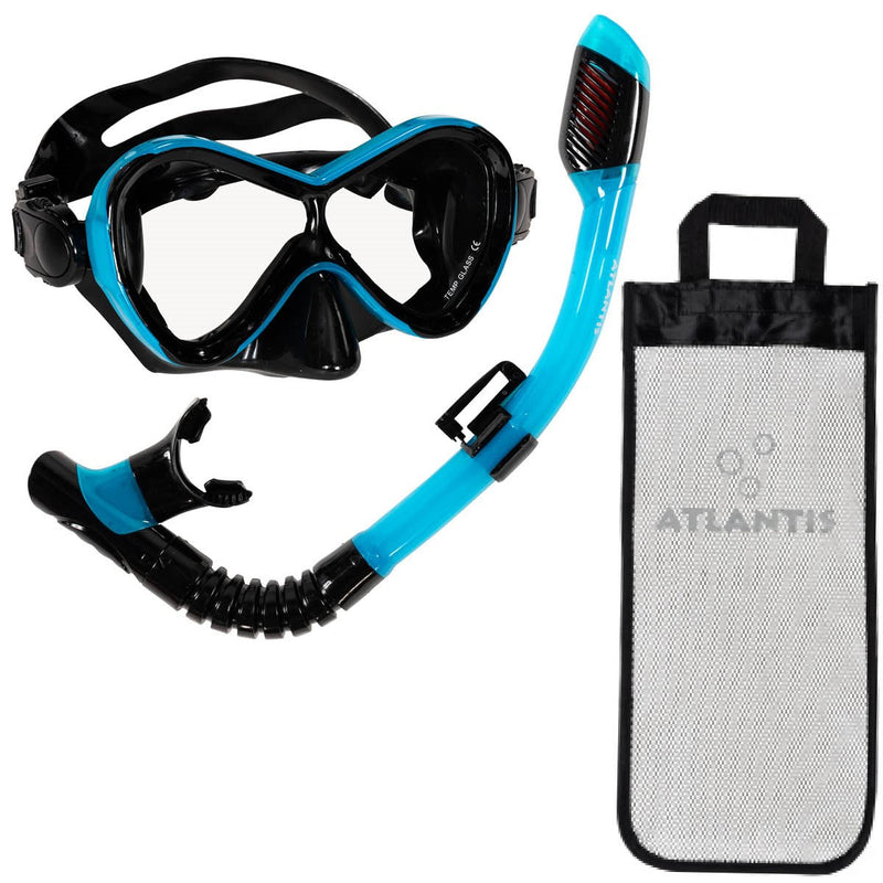 Abaco Combo - Snorkelset - Kinderen - Zwart/Turquoise