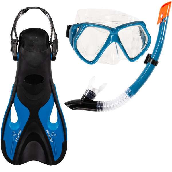 Andros Set - Snorkelset - Volwassenen - Blauw/Zwart