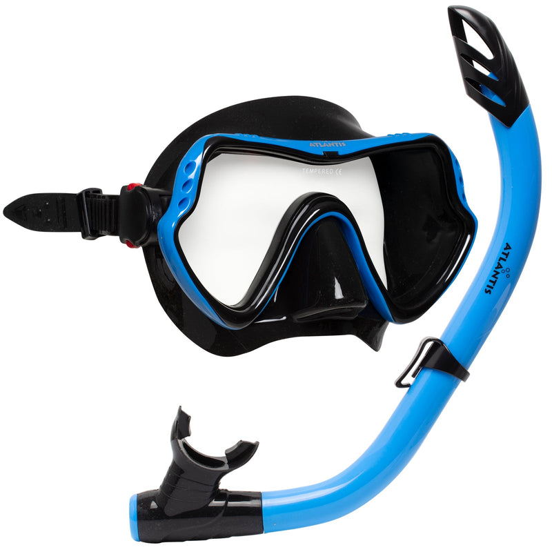 Samana Pro Set - Snorkelset - Volwassenen - Zwart/Blauw