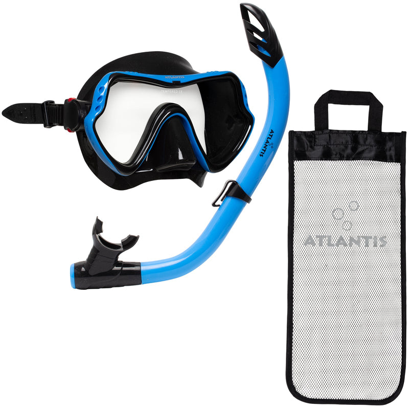 Samana Pro Combo - Snorkelset - Volwassenen - Zwart/Blauw