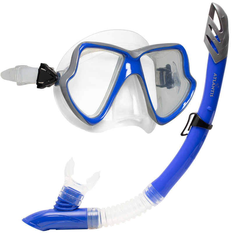 Java Combo - Snorkelset - Volwassenen - Blauw/Zilver