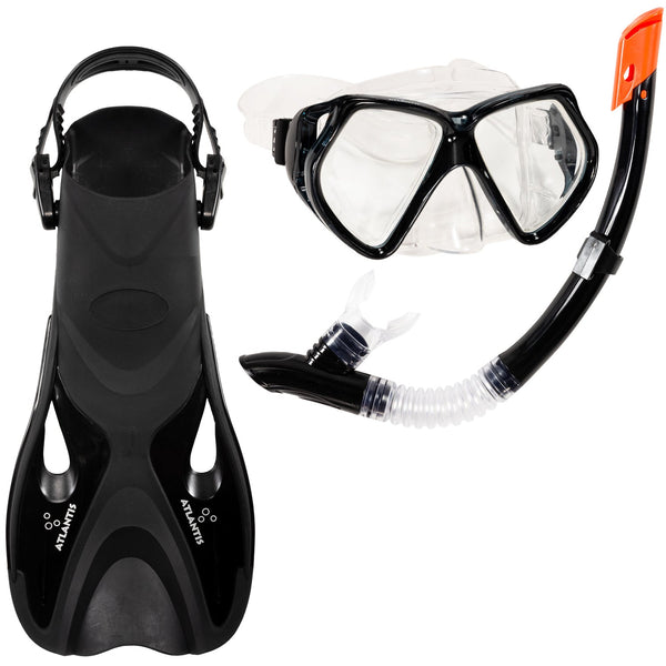 Andros Set - Snorkelset - Volwassenen - Zwart